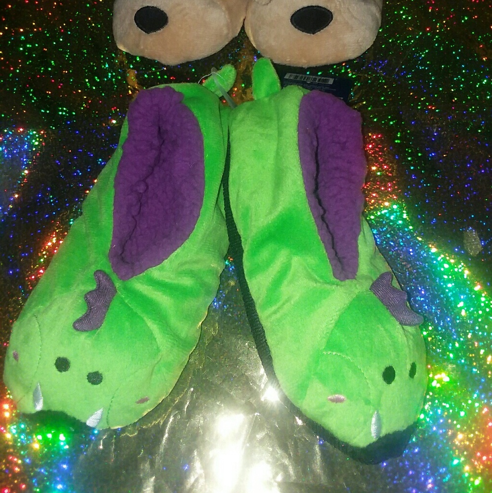 CRITTER  SLIPPERS Size 3 boys and girls